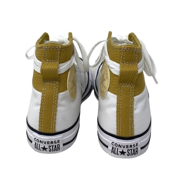 Converse Chuck Taylor High Top Sneakers Casual White Sesame Women Shoes A04511F - Picture 5 of 9